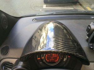 FIAT 500 Instrument Cover - Carbon Fiber 